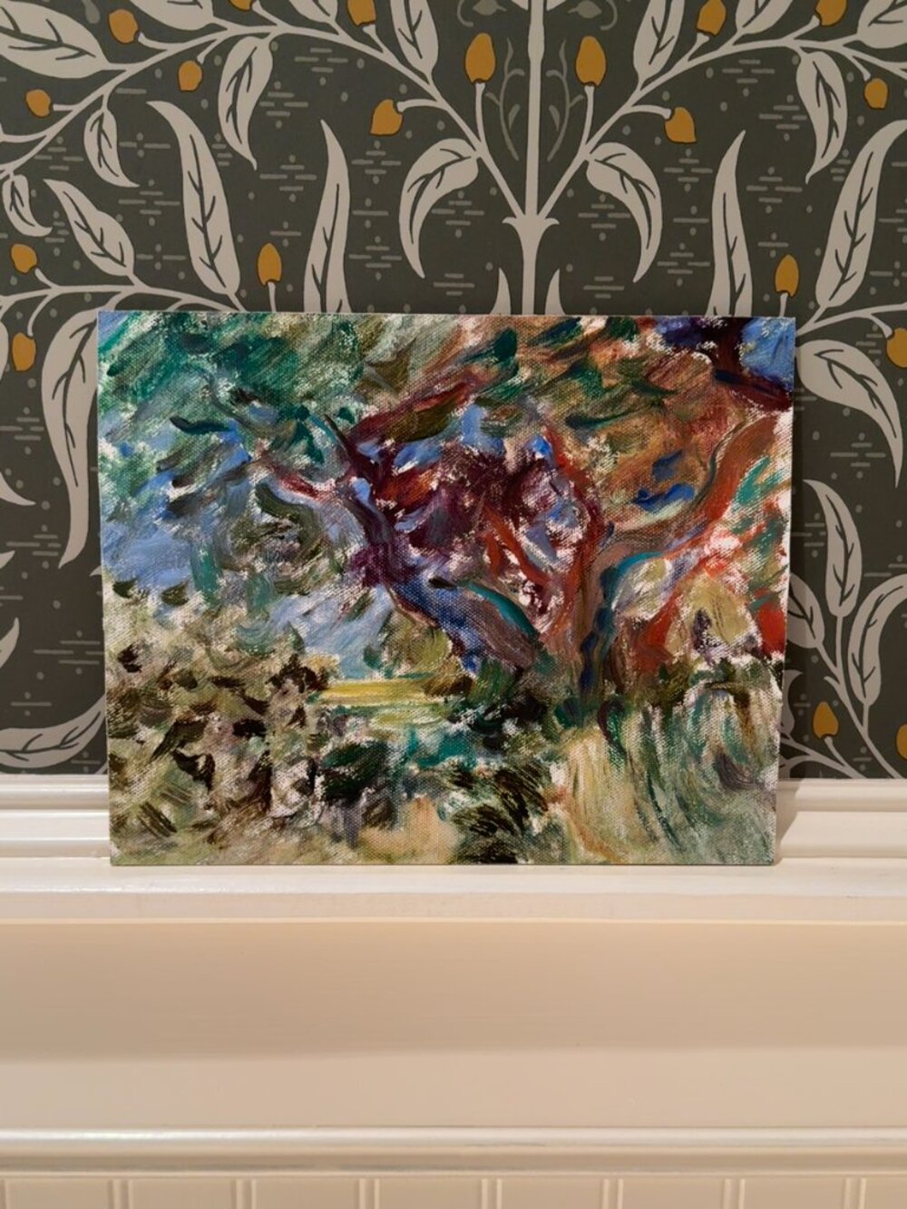 Dappled Light Beneath the Canopy - Original Impressionist Tree Oil Painting